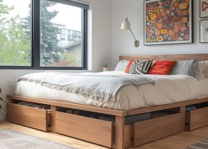 Optimisez votre espace avec un lit surélevé avec rangement pour adulte